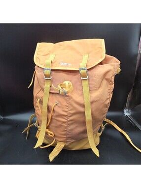 Vintage 70s LAFUMA Rucksack Backpack Orange Gold French Alpine Grandpacore Mint